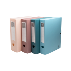 Carpeta de proyecto exacompta skandi polipropileno reciclado din a4 lomo 60mm cierre con presion colores