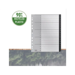 Separador numerico leitz recycle plastico 1-20 juego de 20 separadores din a4+ color negro