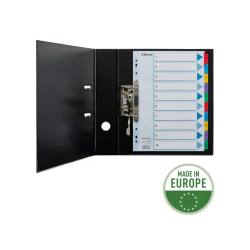 Separador numerico esselte cartulina mylar borra 1-10 juego de 10 separadores din a4 multitaladro multicolor