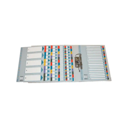 Separador numerico esselte cartulina mylar borra 1-10 juego de 10 separadores din a4 multitaladro multicolor