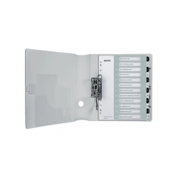 Separador numerico leitz wow plastico imprimible 1-12 juego de 12 separadores din a4 multitaladro blanco/negro