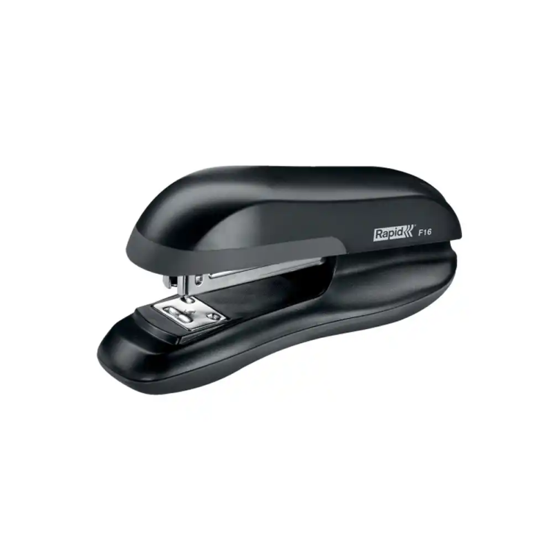 Grapadora rapid f16 plastico capacidad 20 hojas usa grapas 24/6 y 26/6 color negro