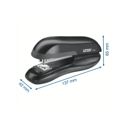 Grapadora rapid f16 plastico capacidad 20 hojas usa grapas 24/6 y 26/6 color negro