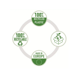 Funda multitaladro esselte polipropileno 70 mc reciclado piel de naranja din a4 11 taladros con refuerzo caja de