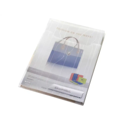 Funda multitaladro leitz polipropileno 200 mc transparente con fuelle din a4 bolsa de 3 unidades