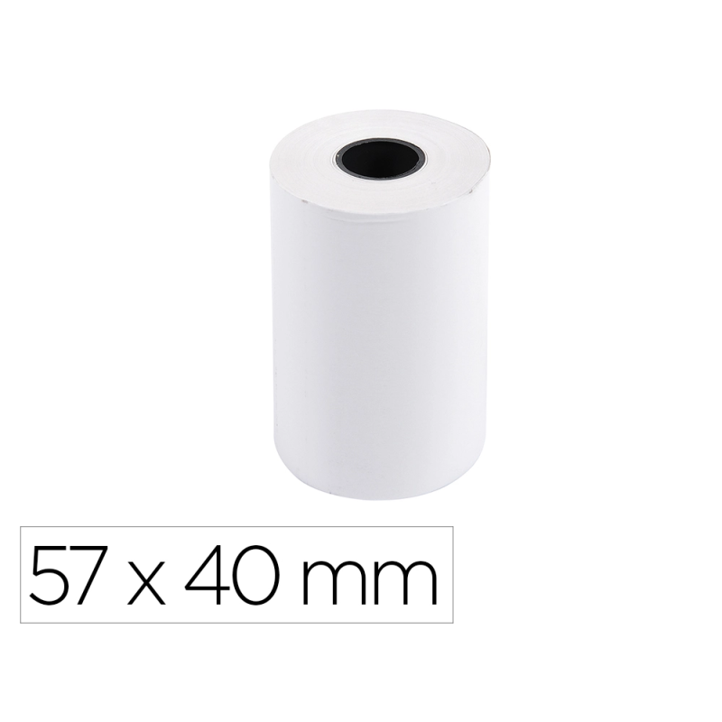 Rollo sumadora exacompta termico 57x40 mm 55 g/m2 sin bpa