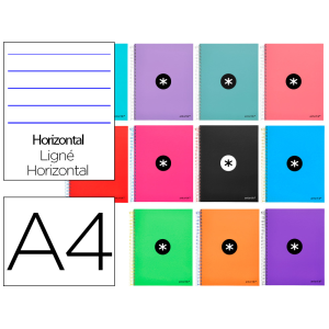 Cuaderno espiral a4 micro...
