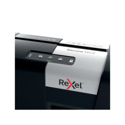 Destructora de documentos rexel secure mc3 p5 capacidad de corte 3 hojas destruye grapas y clips 10 litros