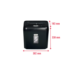 Destructora de documentos rexel promax qs rps812 p2 capacidad de corte 8 hojas destruye grapas clips y