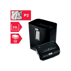 Destructora de documentos rexel promax qs res1123 p2 capacidad de corte 12 hojas destruye grapas clips y
