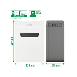 Destructora de documentos leitz iq protect premium 10x p4 capacidad de corte 10 hojas destruye grapas y clips
