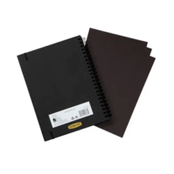 Cuaderno espiral para dibujo derwent din a4 papel negro 40 hojas 200 gr/m2