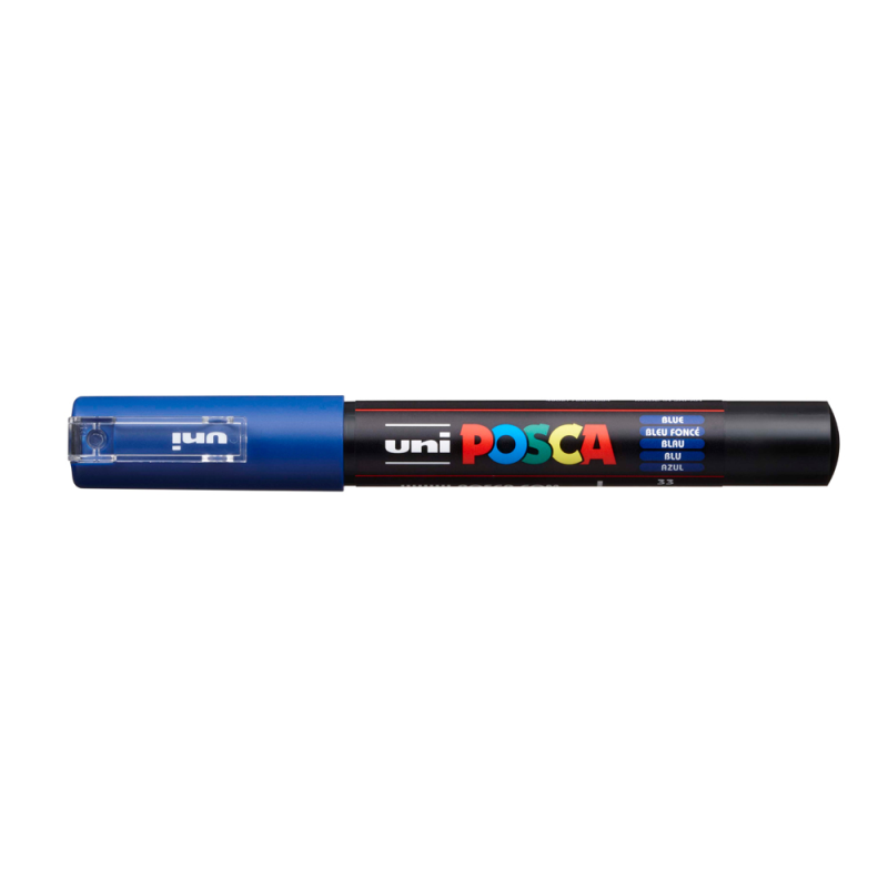 Rotulador uni posca 0,7 mm pc-1m azul