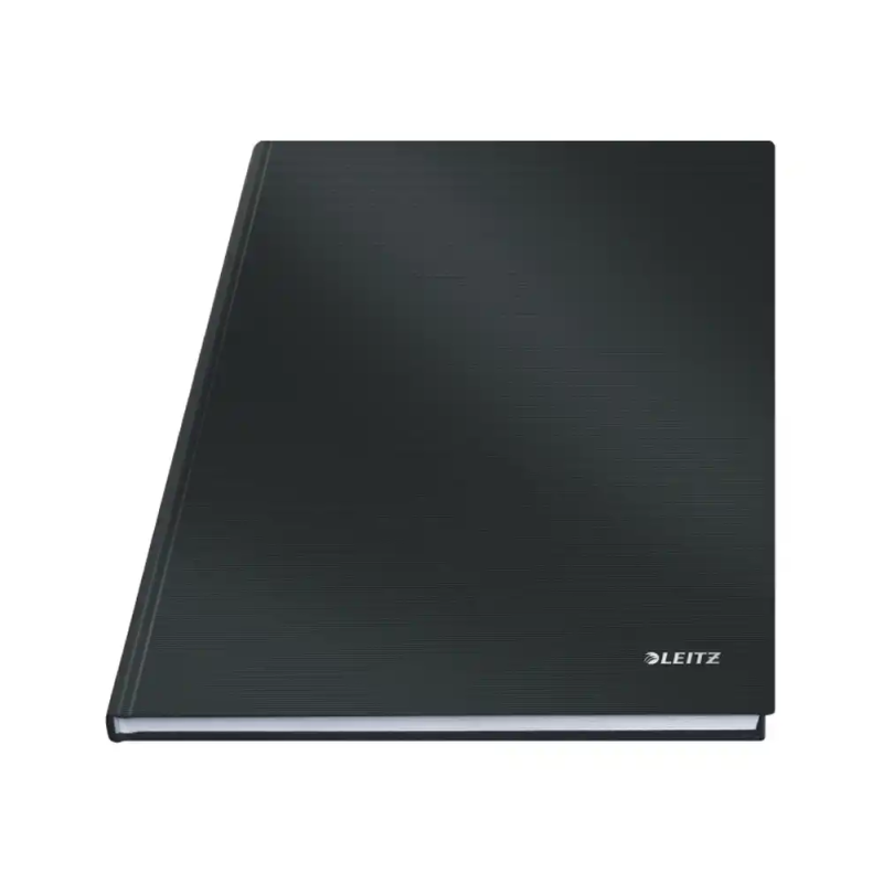 Cuaderno encolado leitz solid tapa dura din a4 80 hojas cuadro 5 mm color negro