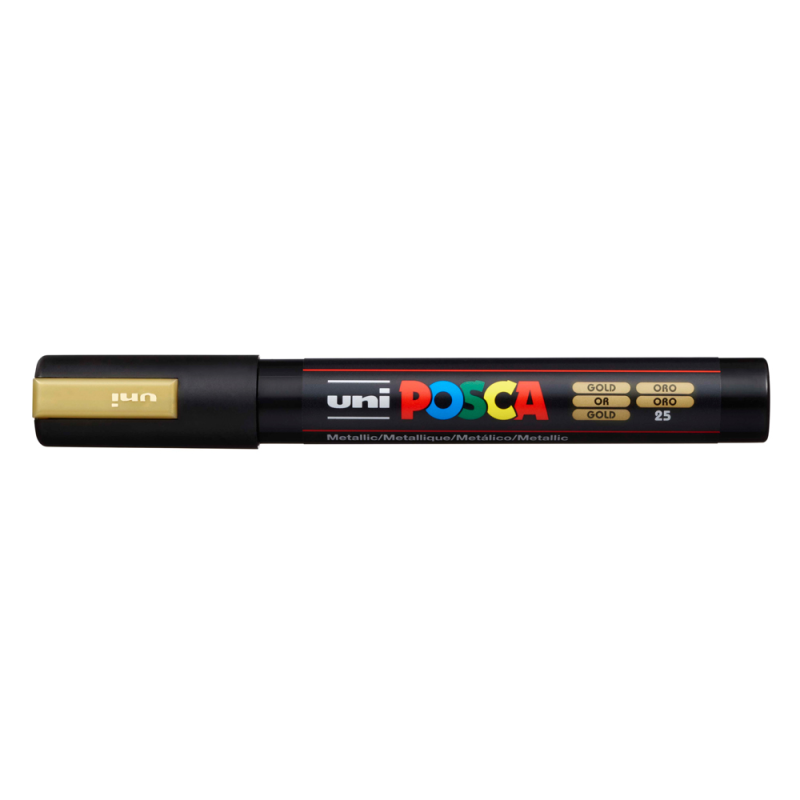 Rotulador uni posca 1,8 - 2,5 mm pc-5m oro