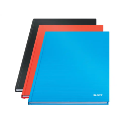 Cuaderno encolado leitz solid tapa dura din a4 80 hojas cuadro 5 mm color negro