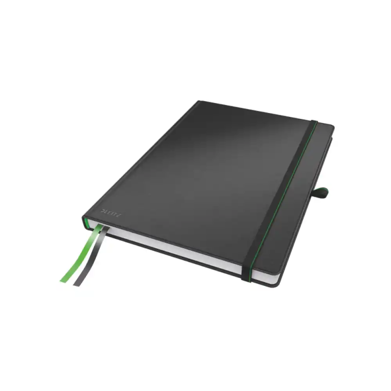 Cuaderno encolado leitz complete tapa dura din a4 80 hojas rayado horizontal color negro