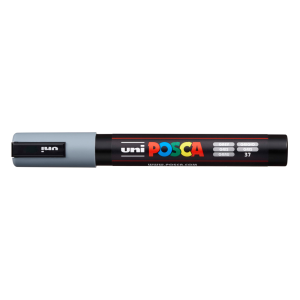 Rotulador uni posca pc-5m gris
