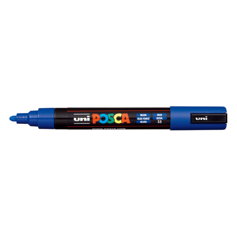 Rotulador uni posca pc-5m marcador de pintura punta conica 1,8-2,5 mm azul