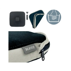 Cojin de asiento leitz active wobble con funda color gris oscuro