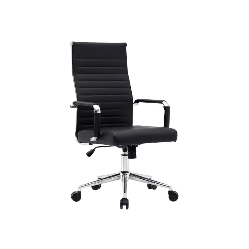 Silla q-connect direccion bosa simil piel base metalica alt max 1130 anc 550 prof 630 mm ruedas premium color negro