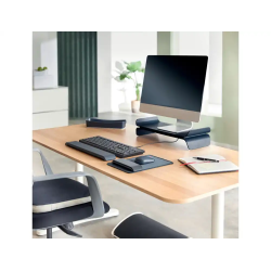 Cojin de asiento leitz active wobble con funda color gris oscuro