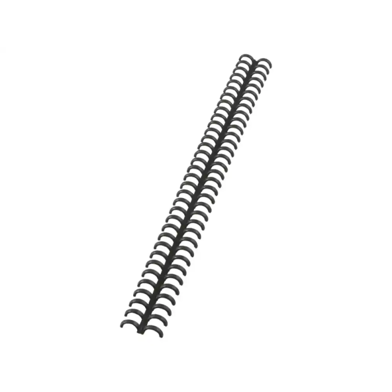 Canutillo gbc ibiclick plastico negro 8 mm caja de 50 unidades