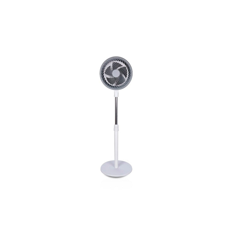 Ventilador de pie daewoo high speed 80w 3 velocidades diametro 25 cm base redonda color blanco