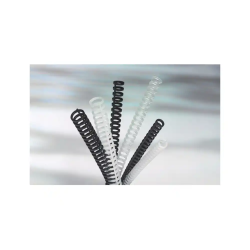 Canutillo gbc ibiclick plastico negro 8 mm caja de 50 unidades