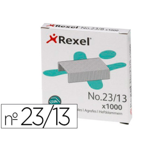 Grapas rexel 23/13 acero...
