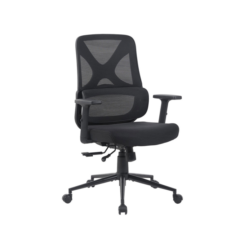 Silla de oficina archivo 2000 vespa mecanismo sincro respaldo malla y asiento traslack negro