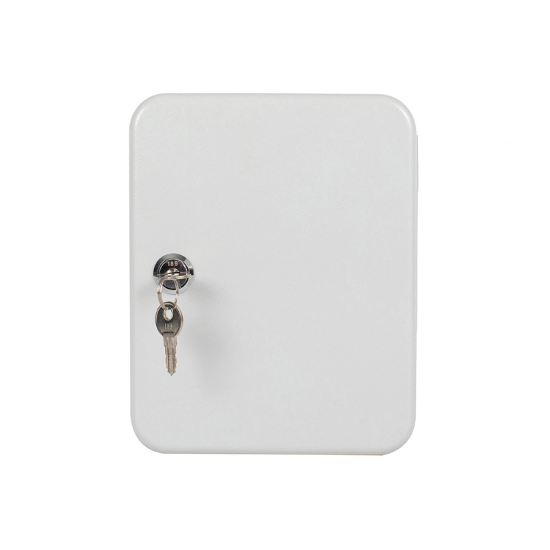 Armario metalico portallaves q-connect chapa de acero cerradura de seguridad 200x160x60 mm para 20 llaves