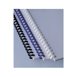 Canutillo gbc ibiclick plastico blanco 16 mm caja de 50 unidades