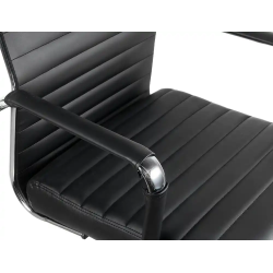 Silla q-connect direccion bosa simil piel base metalica alt max 1130 anc 550 prof 630 mm ruedas premium color negro