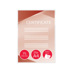 Bolsa de plastificar gbc din a4 autoadhesiva 2x75 mc caja de 25 unidades