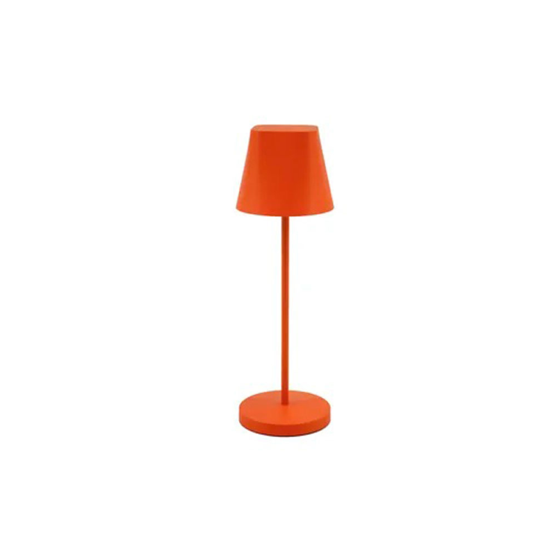 Lampara de escritorio unilux 13w 150lm recargable autonomia 6 horas naranja