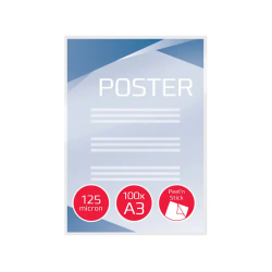 Bolsa de plastificar gbc din a3 autoadhesiva 2x125 mc caja de 100 unidades