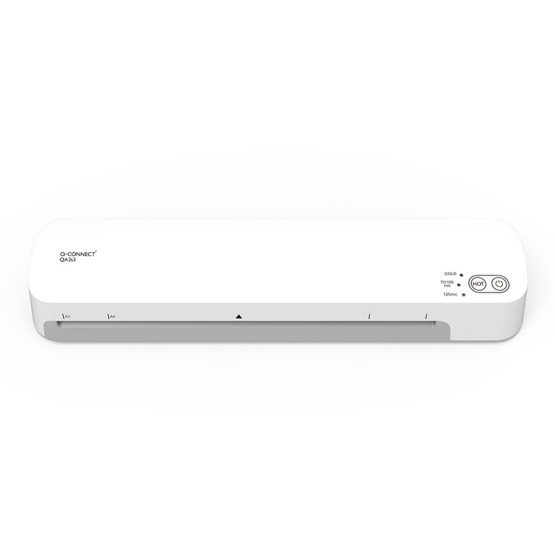 Plastificadora q-connect kf19092 din a3 estandar 2 rodillos hasta 125 mc