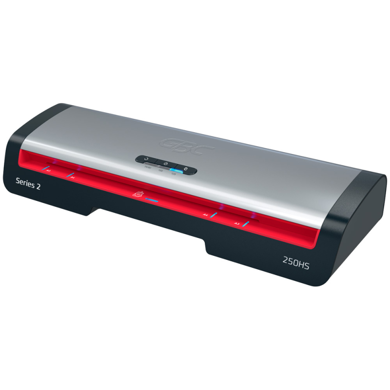 Plastificadora gbc 250hs office din a3 apagado automatico 2 rodillos hasta 125 micras