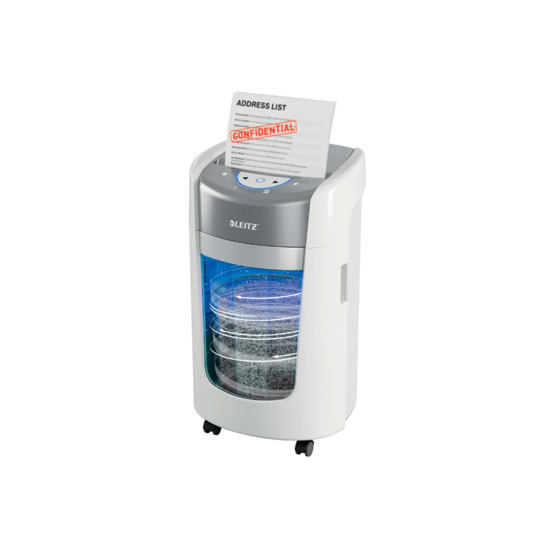 Destructora de documentos leitz optimax 225 home office p5 capacidad corte 6 hojas destruye grapas clips 15
