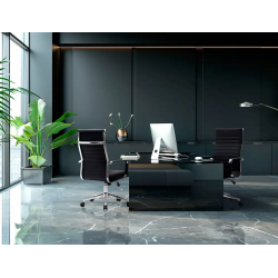 Silla q-connect direccion bosa simil piel base metalica alt max 1130 anc 550 prof 630 mm ruedas premium color negro