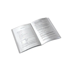 Carpeta leitz escaparate style 40 fundas polipropileno tapa rigida din a4 color azul titan