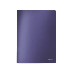 Carpeta leitz escaparate style 40 fundas polipropileno tapa rigida din a4 color azul titan