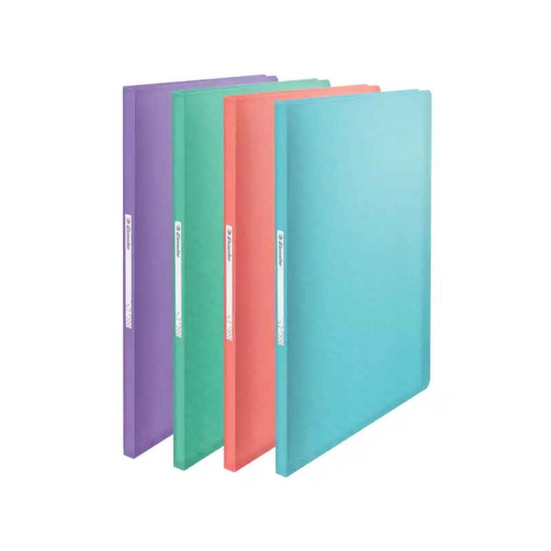 Carpeta esselte escaparate colour breeze 40 fundas polipropileno tapa flexible din a4 colores surtidos