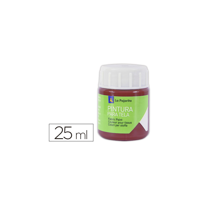 Pintura para tela la pajarita rojo ingles 25 ml