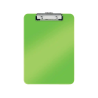 Carpeta leitz wow plastico rigido din a4 con pinza superior color verde
