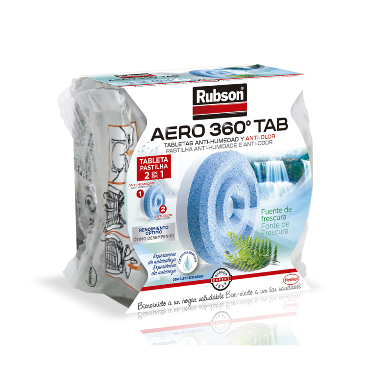 Recambio pastilla deshumidificador rubson aero 360º aromaterapia frescura