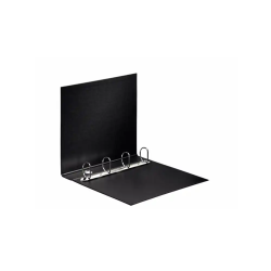 Carpeta esselte 4 anillas 40 mm din a4 plastico forrado color negro