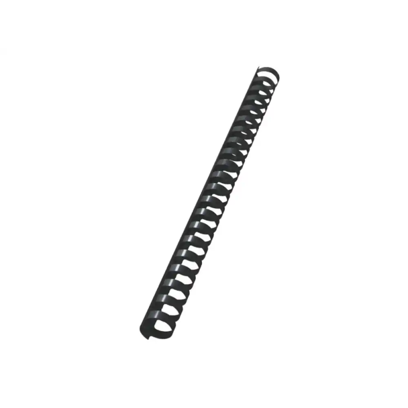 Canutillo leitz combid plastico 19 mm 180 hojas color negro caja de 100 unidades