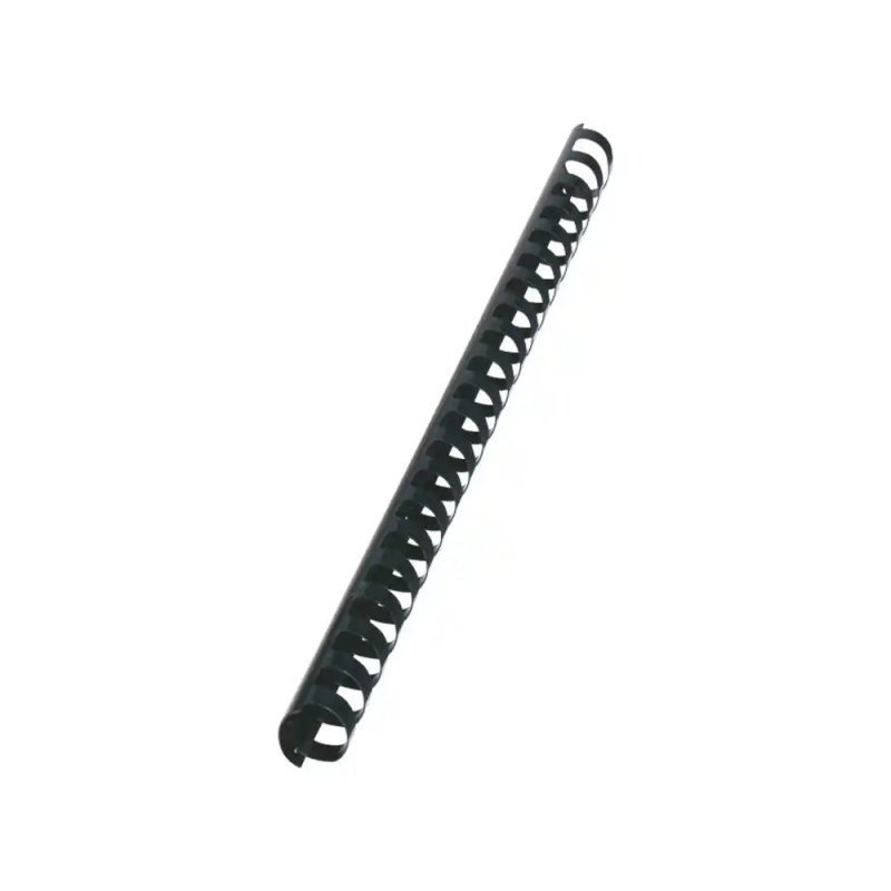 Canutillo gbc plastico ovalado 32 mm color negro caja de 50 unidades